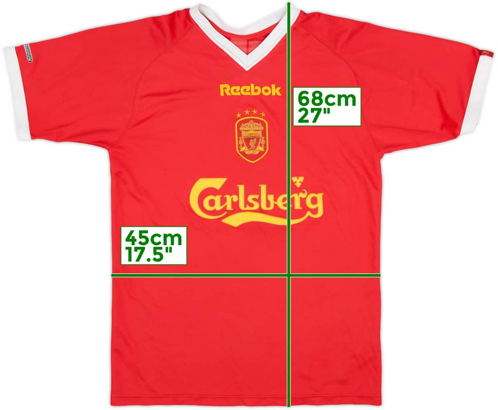 2001-03 Liverpool CL Shirt - 8/10 - (XL.Boys)