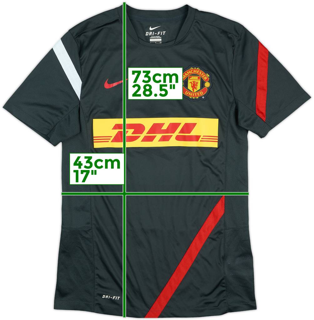 2012-13 Manchester United Nike Training Shirt - 8/10 - (S)