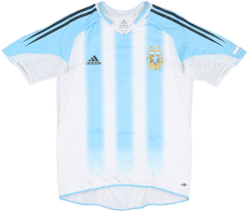 Camiseta de local versión jugador de Argentina 2004-05 - 5/10 - (M)