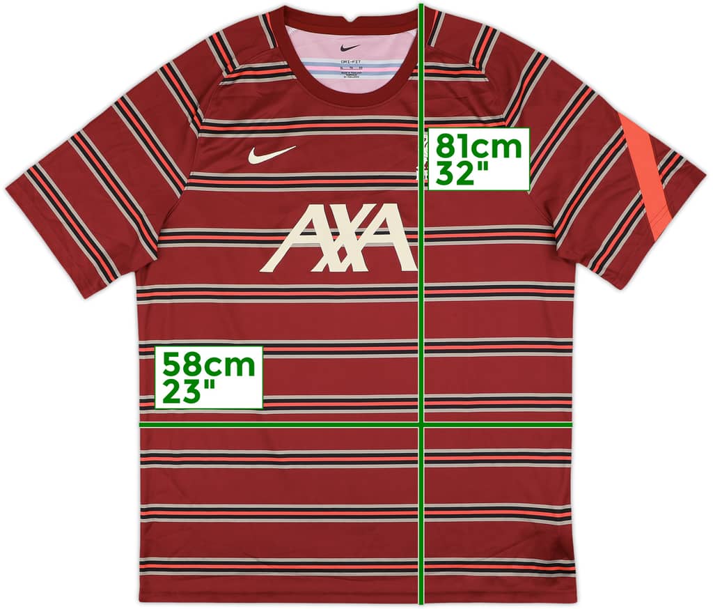 2021-22 Liverpool Nike Training Shirt - 8/10 - (XL)