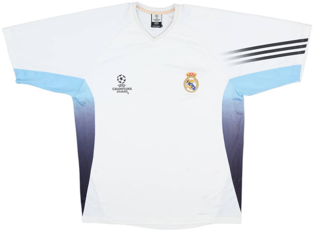 2003-04 Real Madrid adidas CL Training Shirt - 8/10 - (M/L)