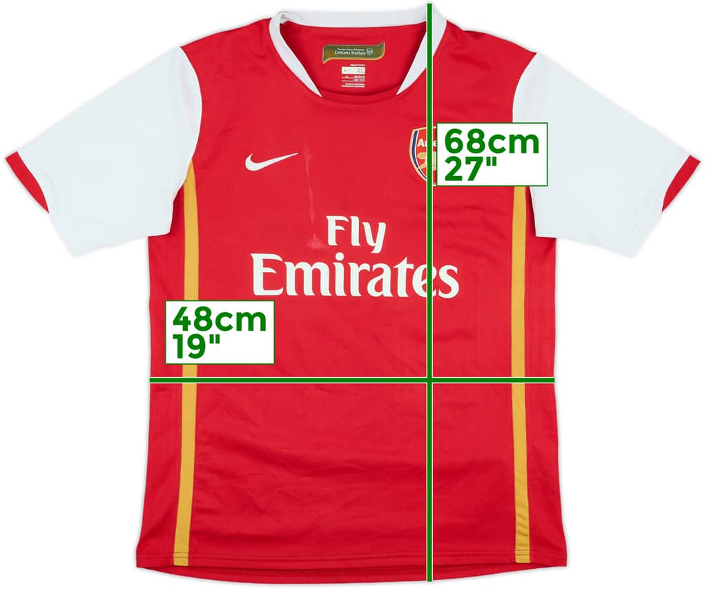 2006-08 Arsenal Home Shirt - 5/10 - (XL.Boys)