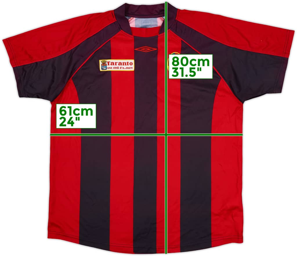 2006-07 Taranto Home Shirt - 9/10 - (XL)