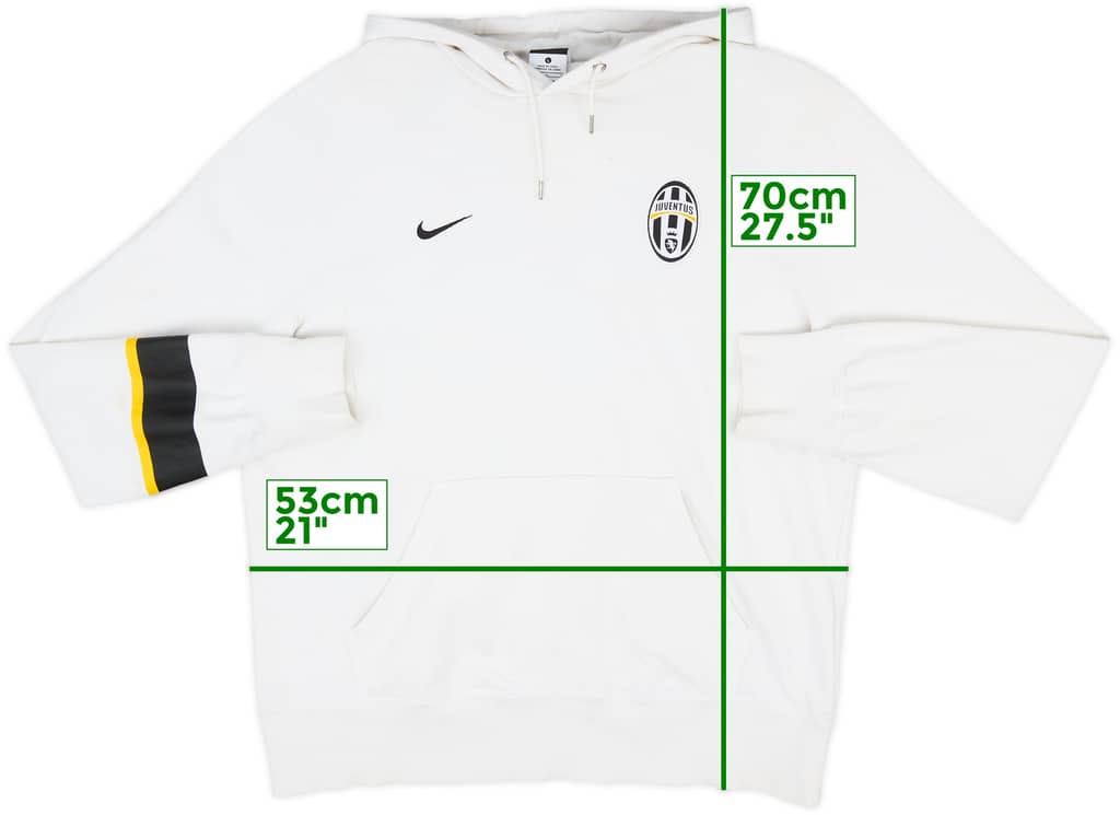 2012-13 Juventus Nike Hooded Sweat Top - 7/10 - (L)
