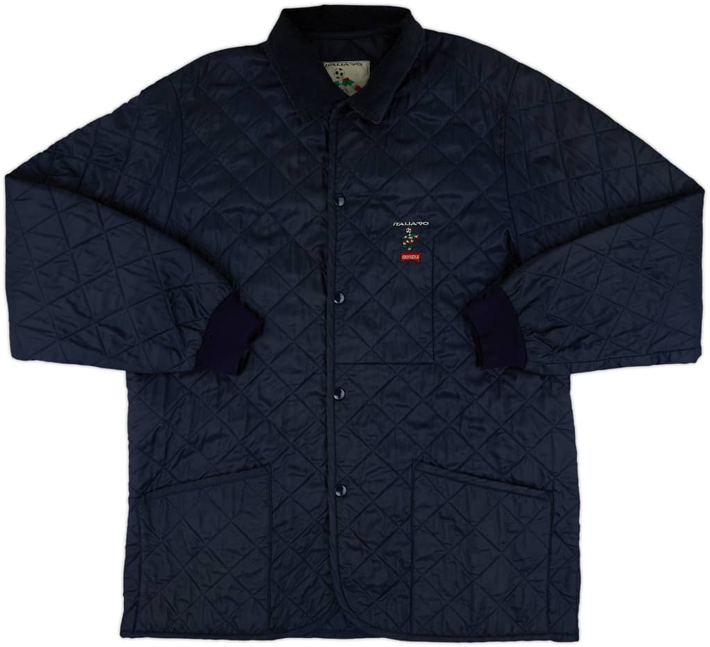 1990 Italia 90 Carrera Quilted Bench Coat - 9/10 - (XXL)