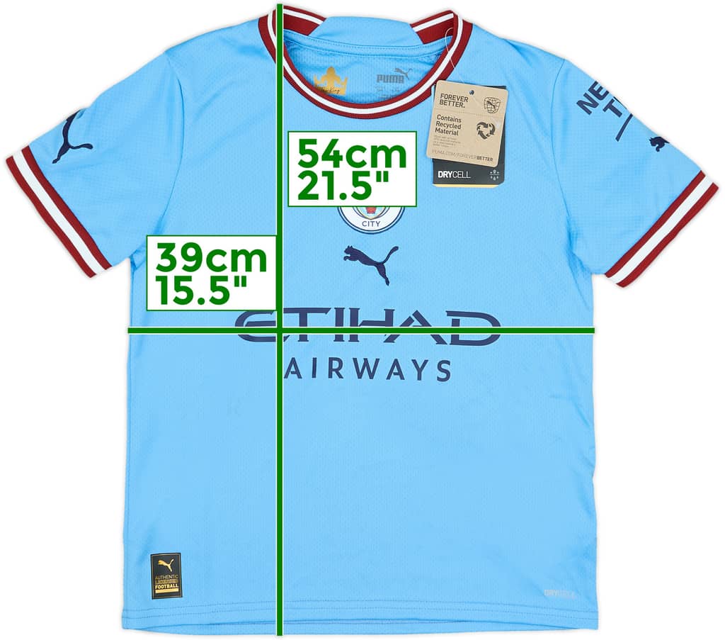 2022-23 Manchester City Home Shirt (9-10 Years)