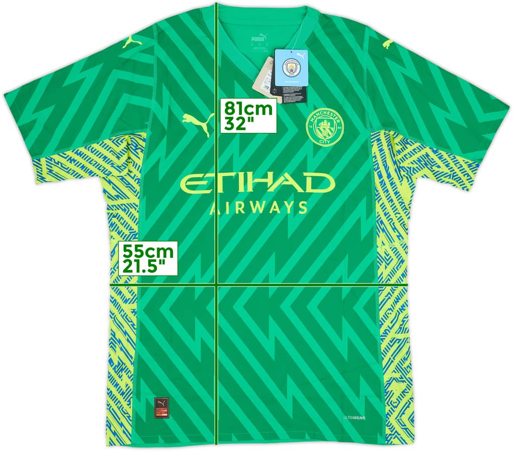 2023-24 Manchester City Authentic GK S/S Shirt (XL)