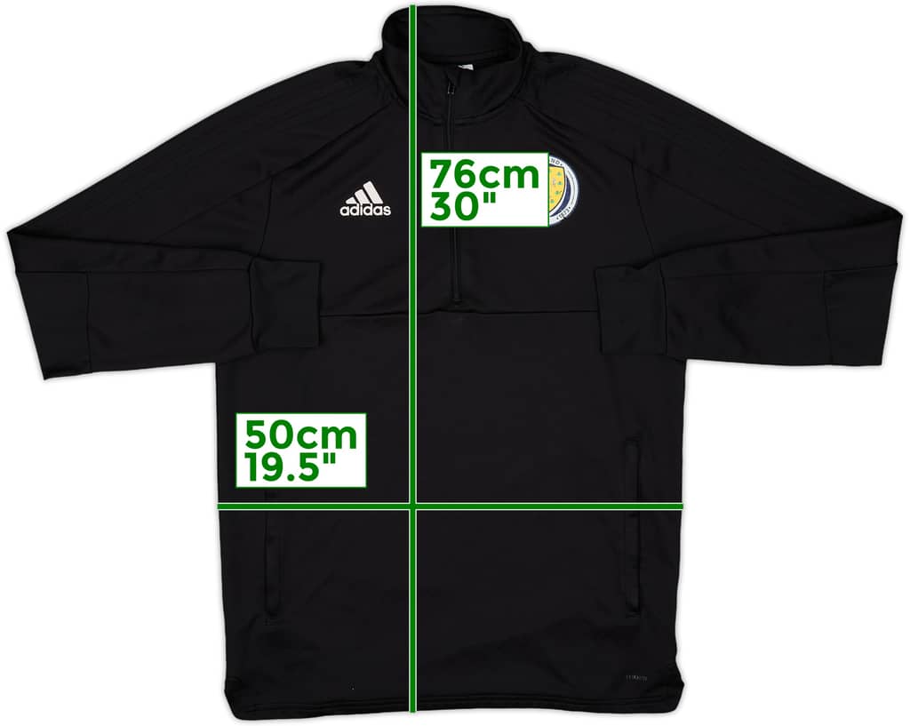 2017-18 Scotland adidas 1/4 Zip Drill Top - 6/10 - (M)