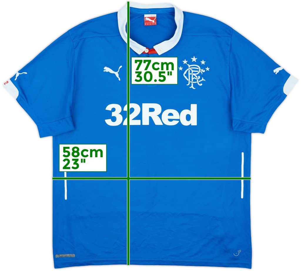 2014-15 Rangers Home Shirt - 8/10 - (XL)