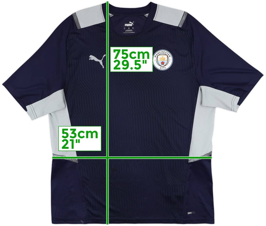 2021-22 Manchester City Puma Training Shirt - 6/10 - (XL)