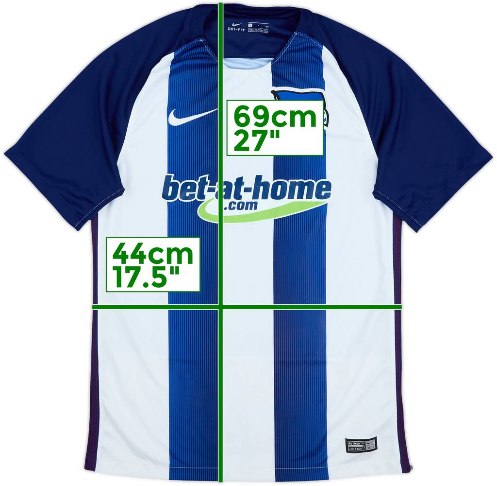 2016-17 Hertha Berlin Home Shirt - 9/10 - (S)