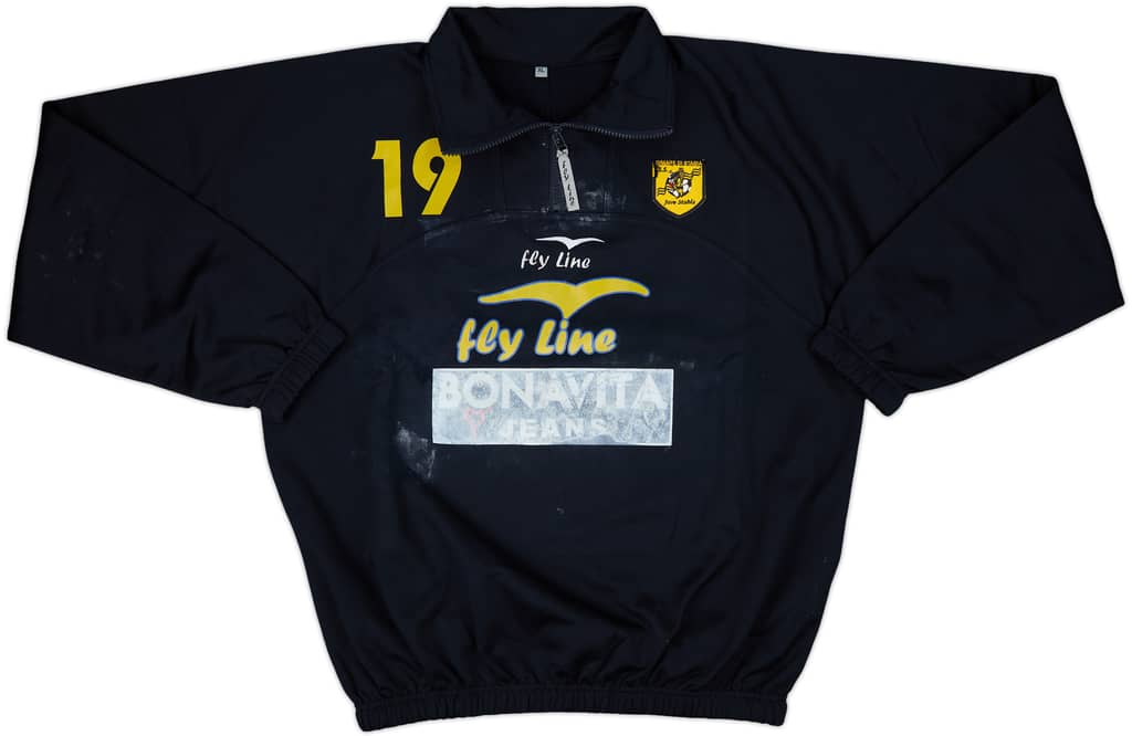 2011-12 Juve Stabia Fly Line Player Issue 1/4 Zip Drill Top #19 - 4/10 - (XL)