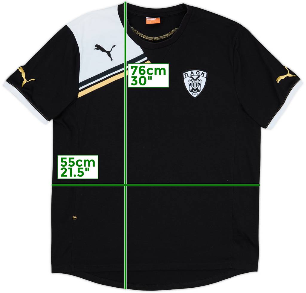 2011-12 PAOK Puma Training Tee - 7/10 - (L)