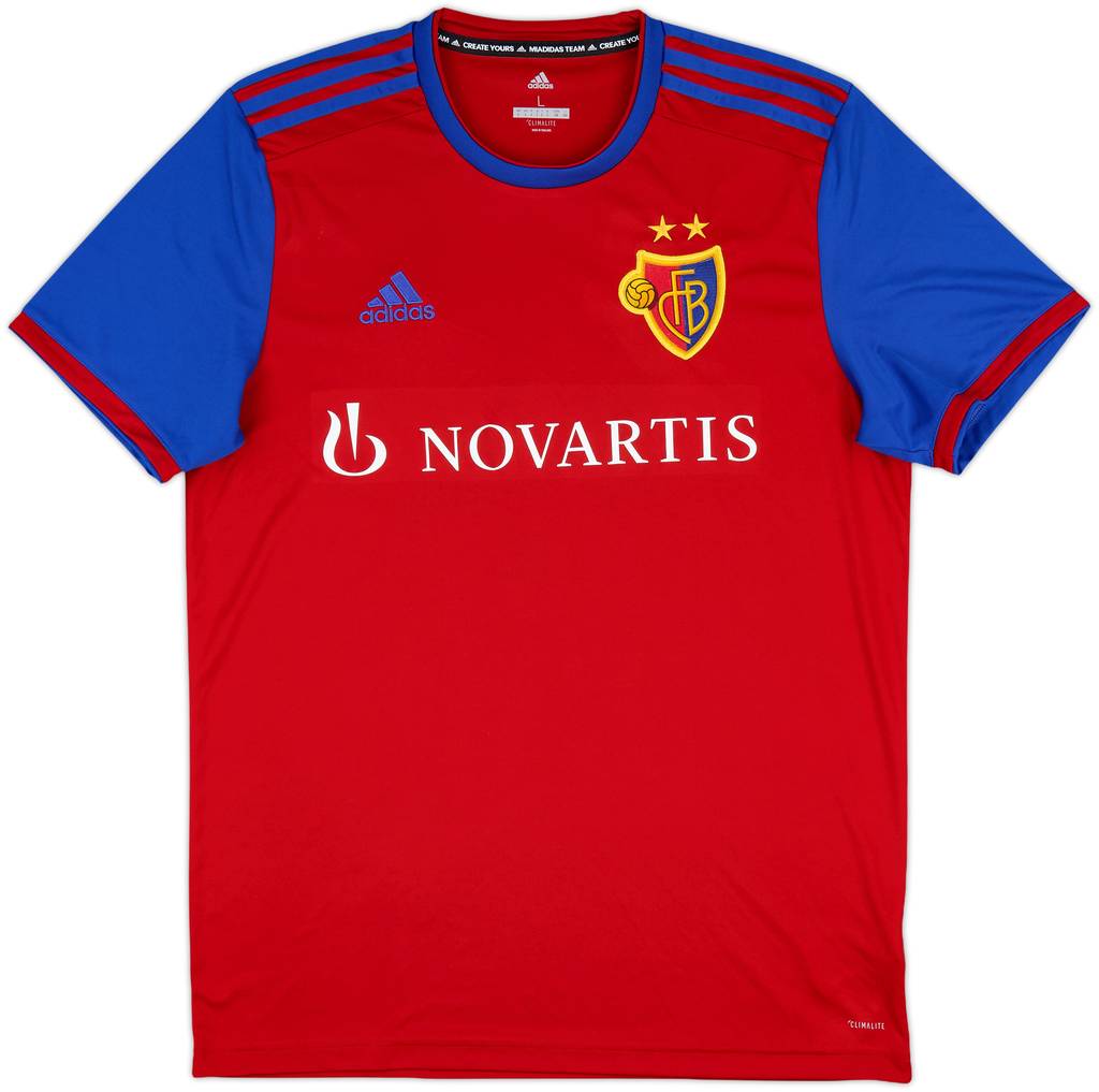 2019-20 FC Basel Home Shirt - 9/10 - (L)