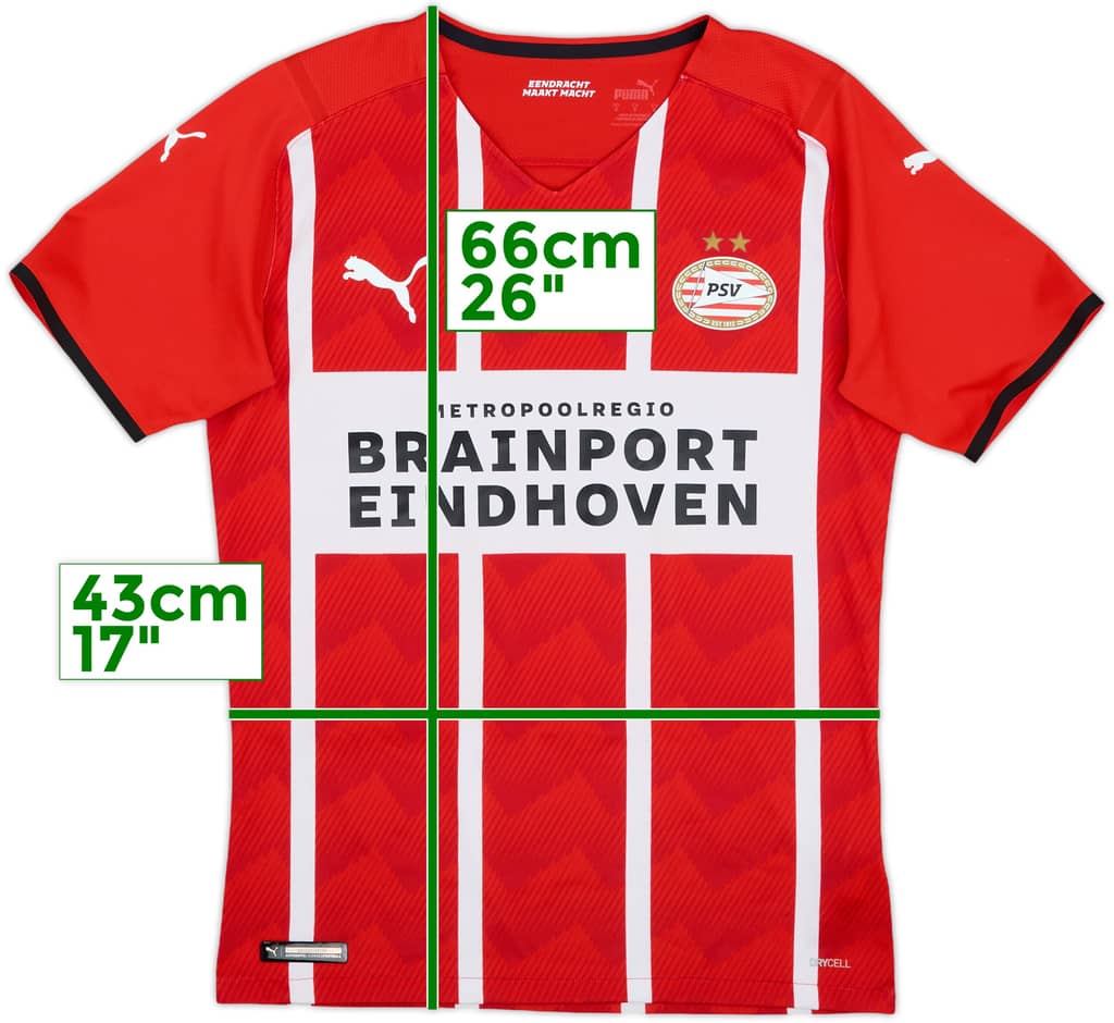 2021-22 PSV Authentic Home Shirt - 9/10 - (S)