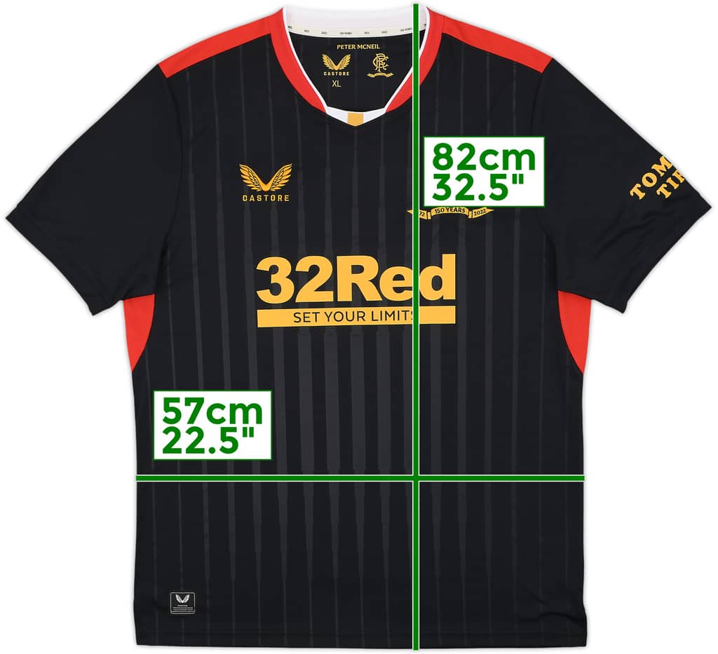 2021-22 Rangers '150 Years Anniversary' Away Shirt - 9/10 - (XL)