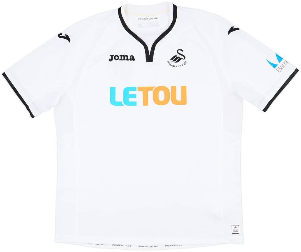 2017-18 Swansea Home Shirt - 8/10 - (3XL)