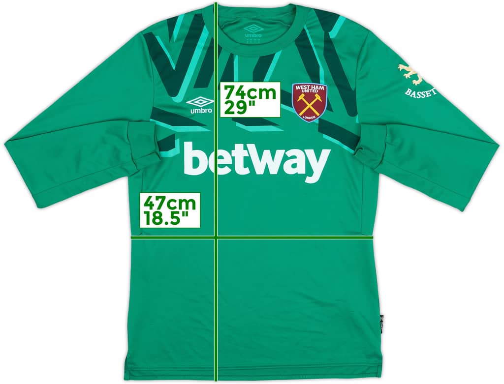 2019-20 West Ham GK Shirt - 9/10 - (M)