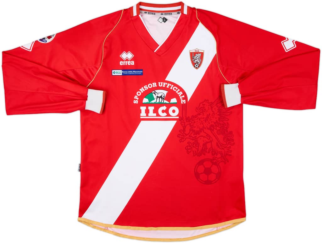 2008-09 Grosseto Home L/S Shirt - 9/10 - (XL)