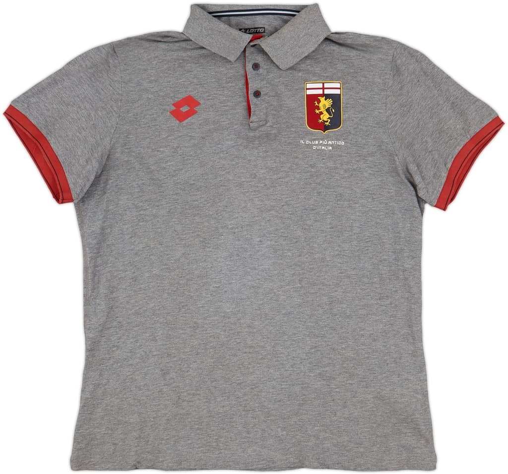 2016-17 Genoa Lotto Polo Shirt - 9/10 - (XL)