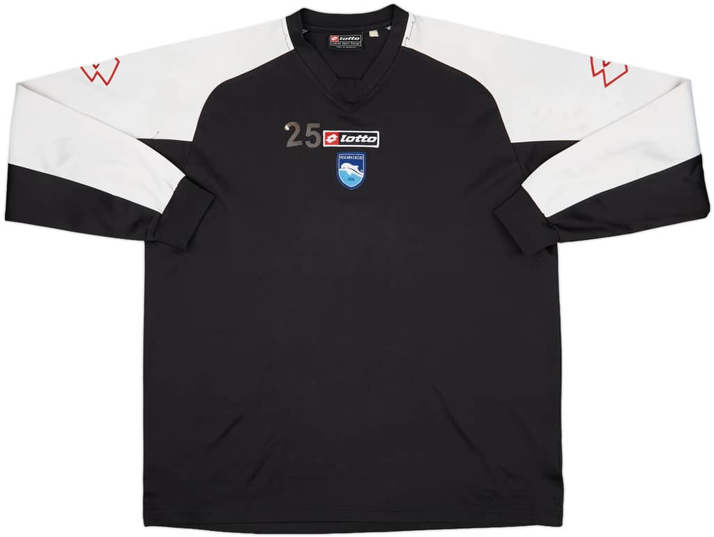 2005-06 Pescara Lotto Player Issue Training L/S Shirt #25 - 5/10 - (XL)