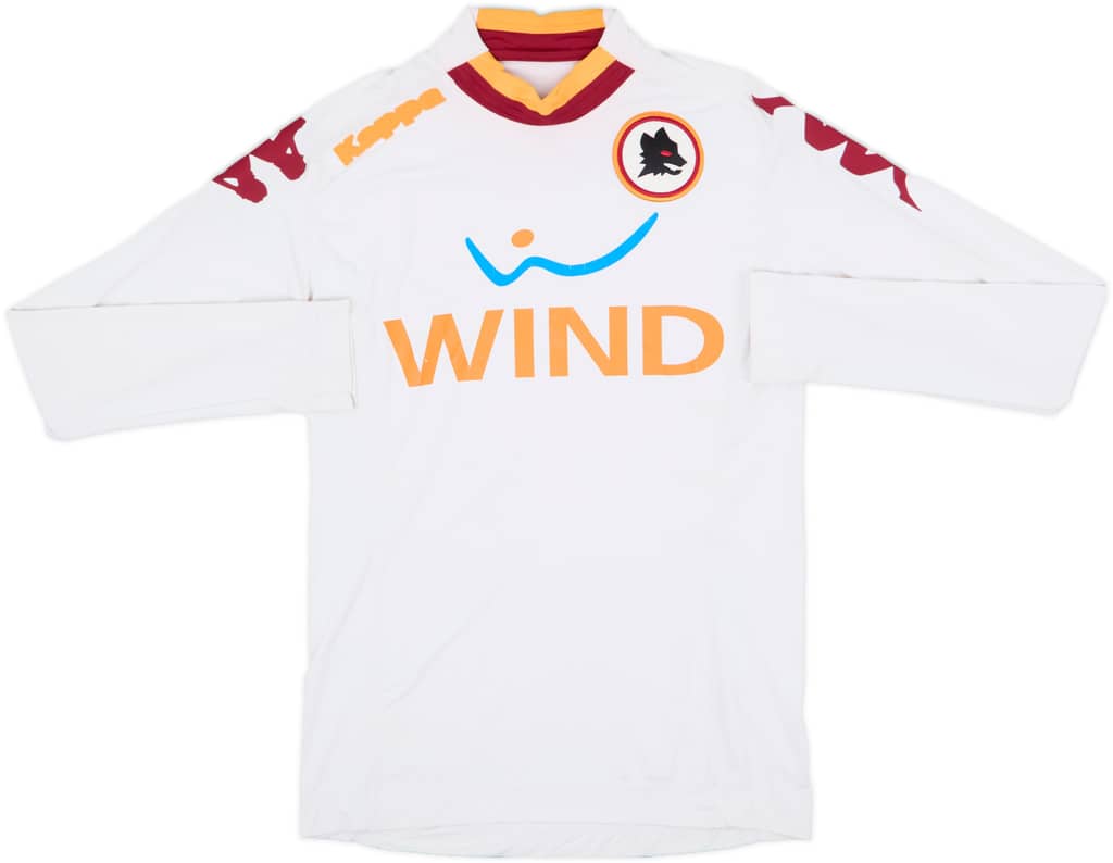 2012-13 Roma Away L/S Shirt - 5/10 - (XS)