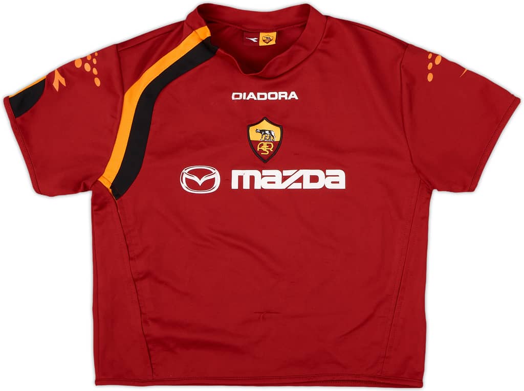 2004-05 Roma Home Shirt - 8/10 - (5-6 Years)