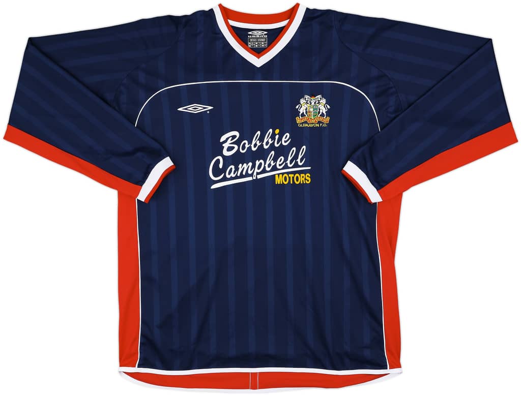 2003-04 Glenavon Home L/S Shirt - 8/10 - (XXL)
