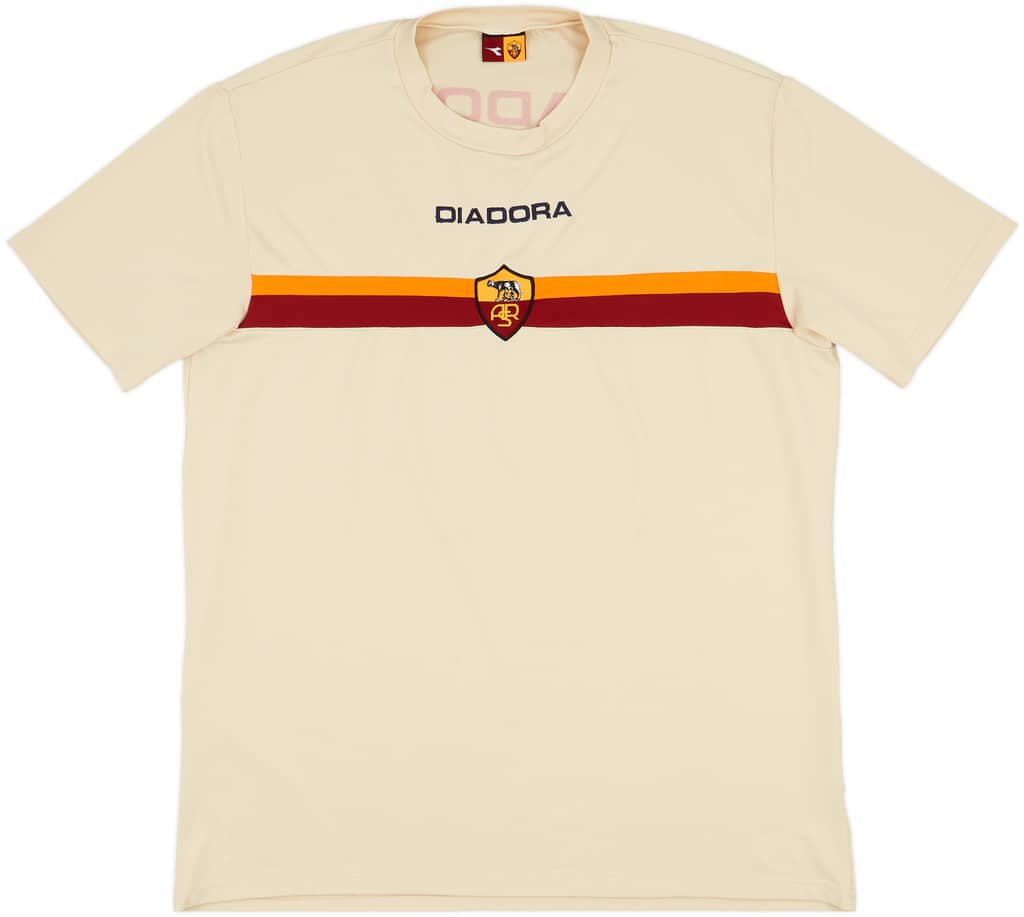 2005-06 Roma Diadora Training Shirt - 9/10 - (XL)