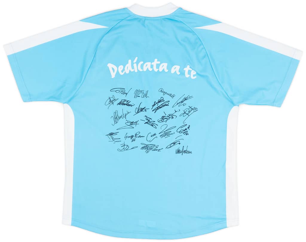 2003-04 Lazio 'Signed' Basic Home Shirt - 8/10 - (M)