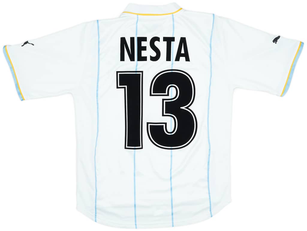 2001-02 Lazio European Home Shirt Nesta #13 - 6/10 - (S)