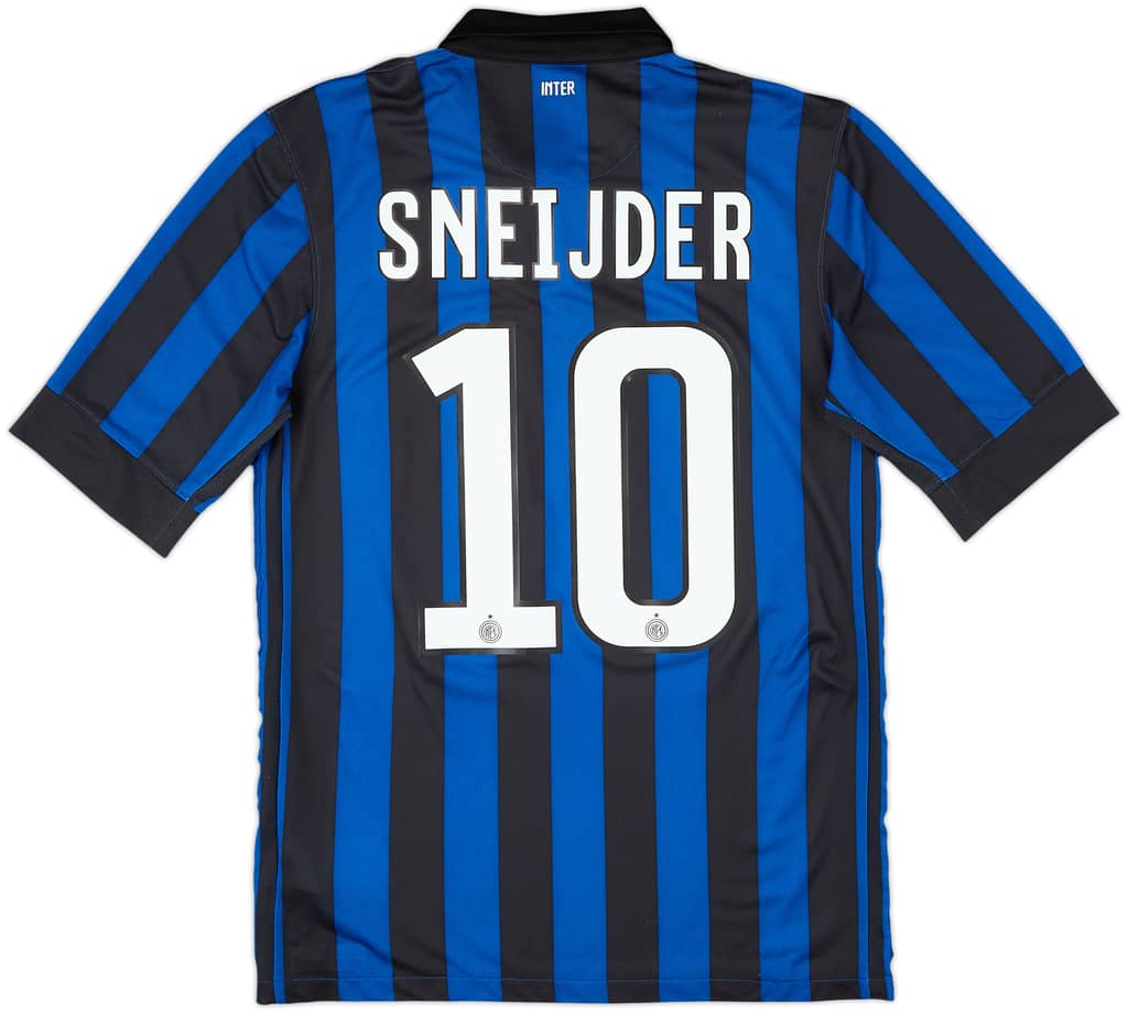 2011-12 Inter Milan Home Shirt Sneijder #10 - 9/10 - (S)