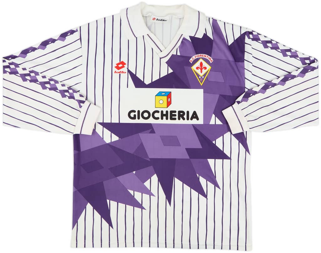 1991-92 Fiorentina Away L/S Shirt - 6/10 - (XL)