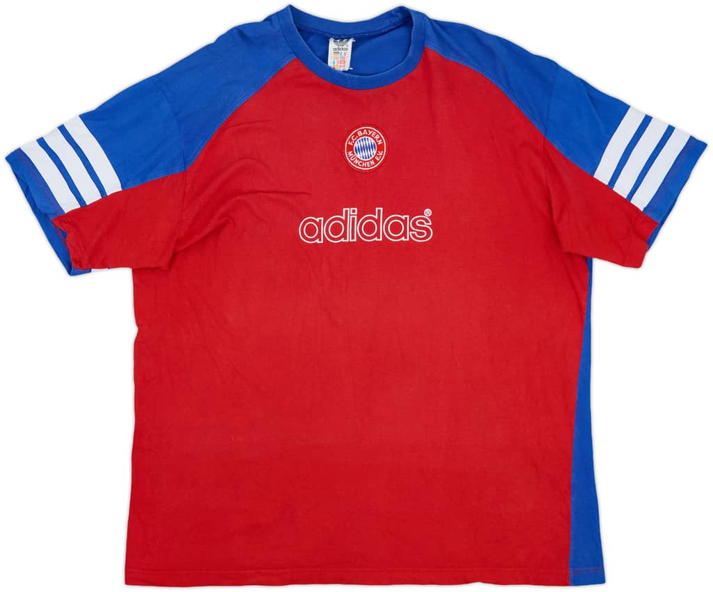 1995-96 Bayern Munich adidas Cotton Tee - 8/10 - (XL)