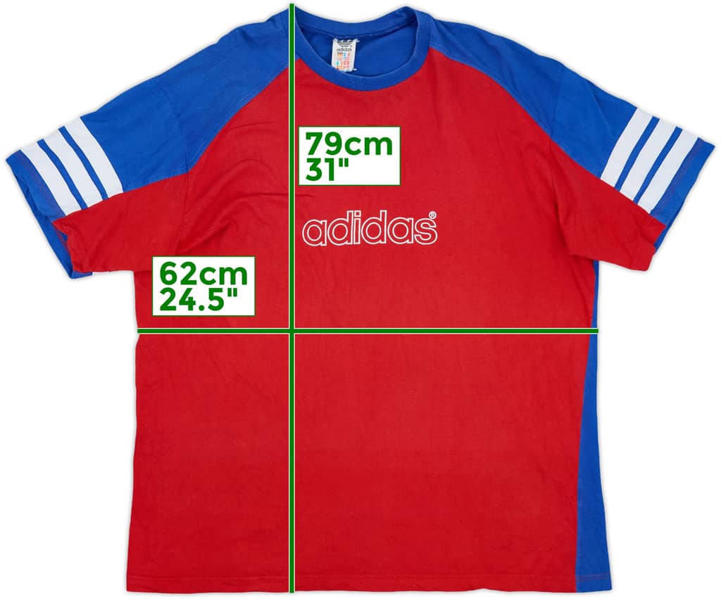 1995-96 Bayern Munich adidas Cotton Tee - 8/10 - (XL)