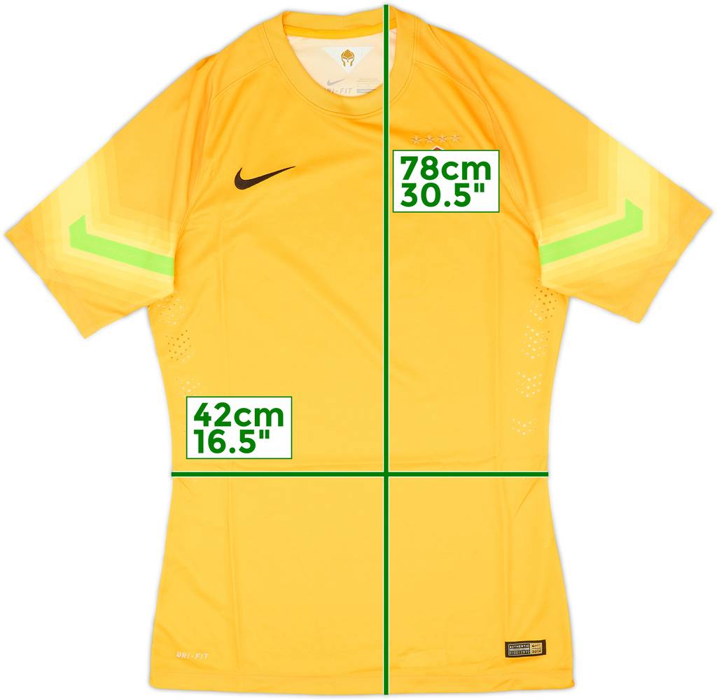2014-15 Spartak Moscow Authentic GK S/S Shirt - 9/10 - (M)