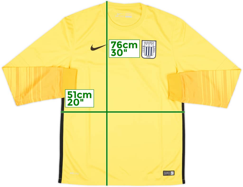 2016 Alianza Lima Nike Training L/S Shirt - 9/10 - (M)