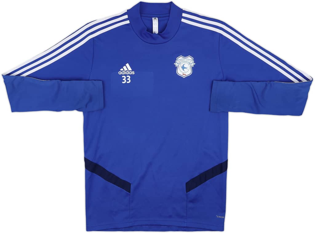 2019-20 Cardiff City Player Issue adidas Sweat Top #33 - 8/10 - (M)