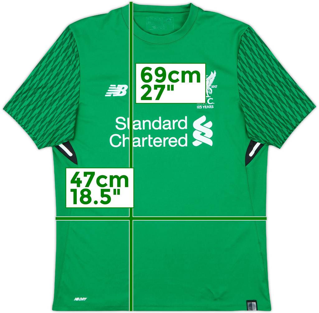2017-18 Liverpool '125 Years' GK Shirt - 8/10 - (XL.Boys)