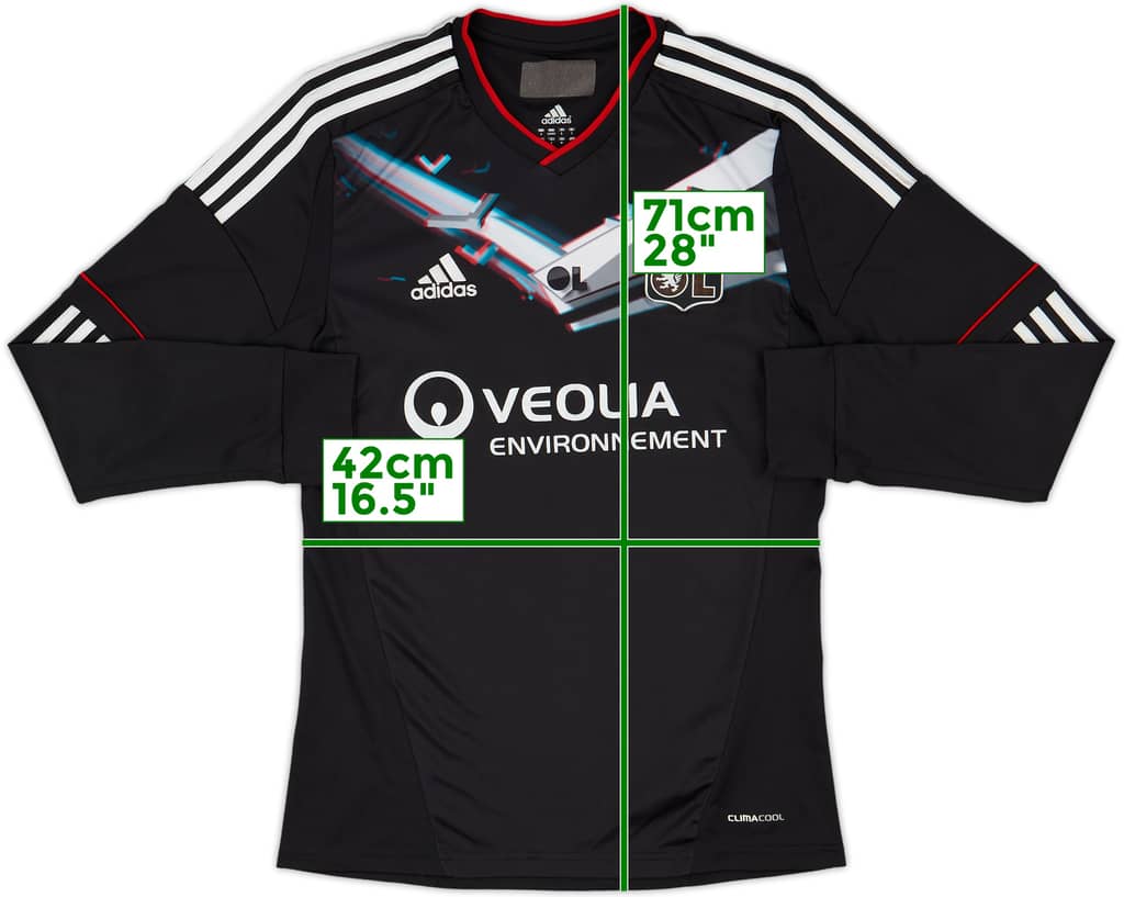 2012-13 Lyon Third L/S Shirt - 6/10 - (S)