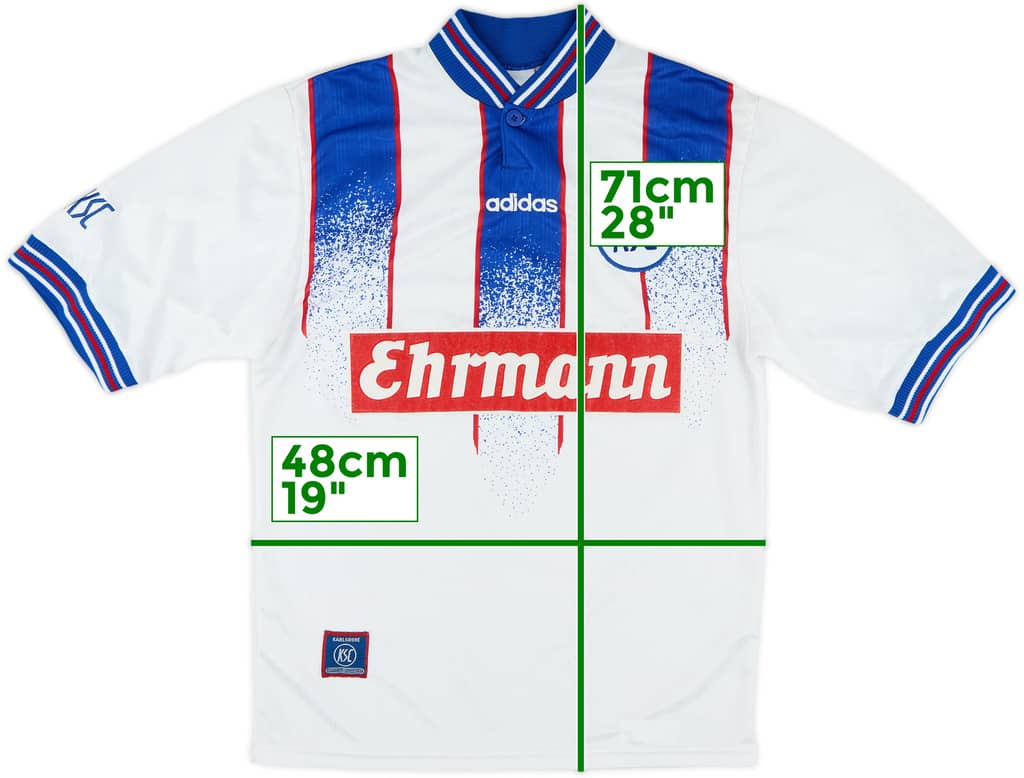 1996-98 Karlsruhe Home Shirt - 8/10 - (S)