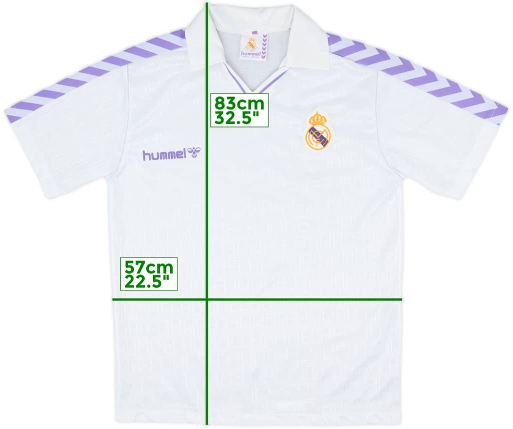 1986-88 Real Madrid Home Shirt - 9/10 - (XL)