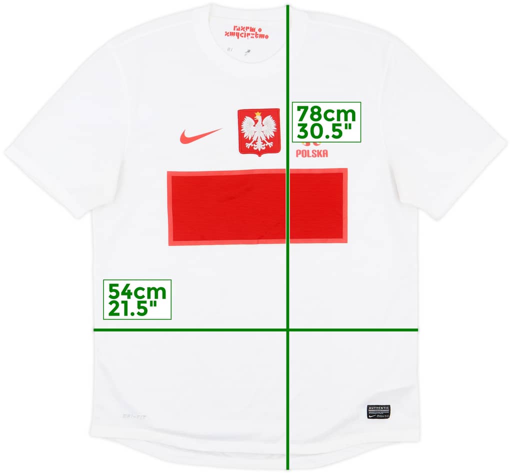 2012-13 Poland Home Shirt - 8/10 - (L)