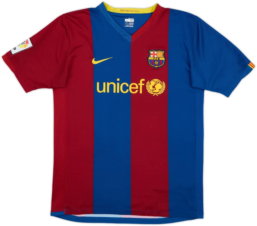 2006-07 Barcelona Home Shirt - 7/10 - (XL.Boys)