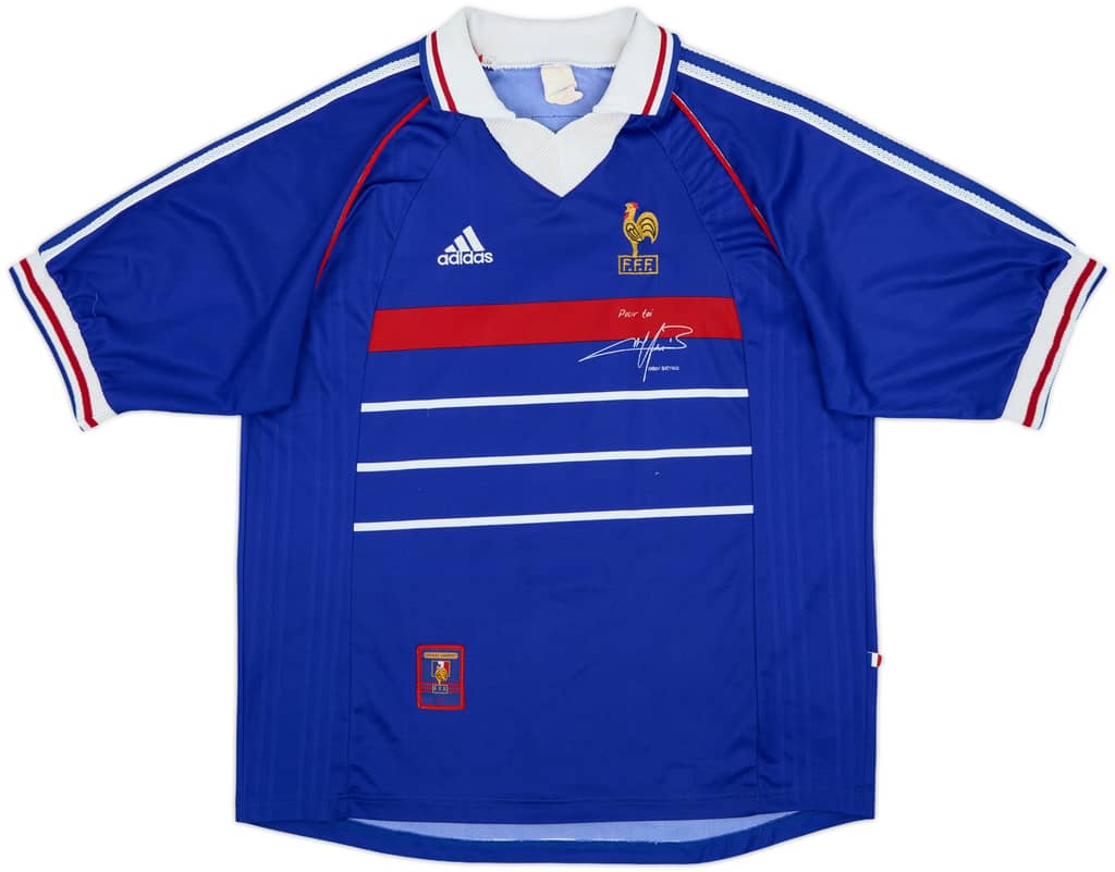 1998-00 France 'Pour Toi Fabien Barthez' Home Shirt - 5/10 - (XL)