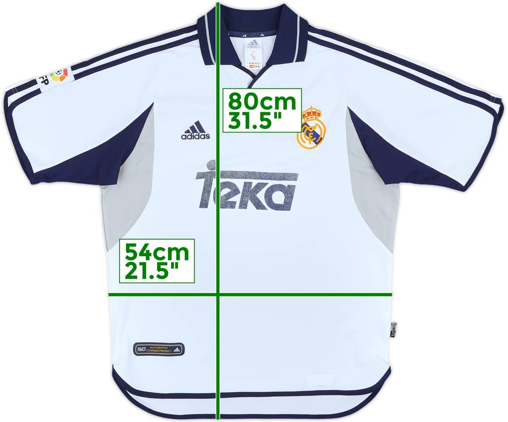 2000-01 Real Madrid Home Shirt - 5/10 - (M)