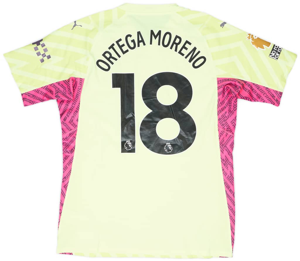 2023-24 Manchester City Match Issue GK Shirt Ortega Moreno #18