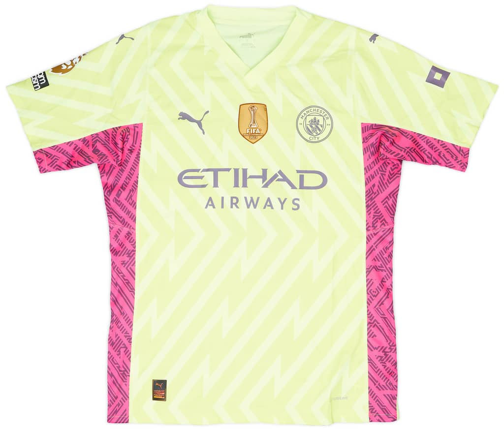 2023-24 Manchester City Match Issue GK Shirt Ortega Moreno #18