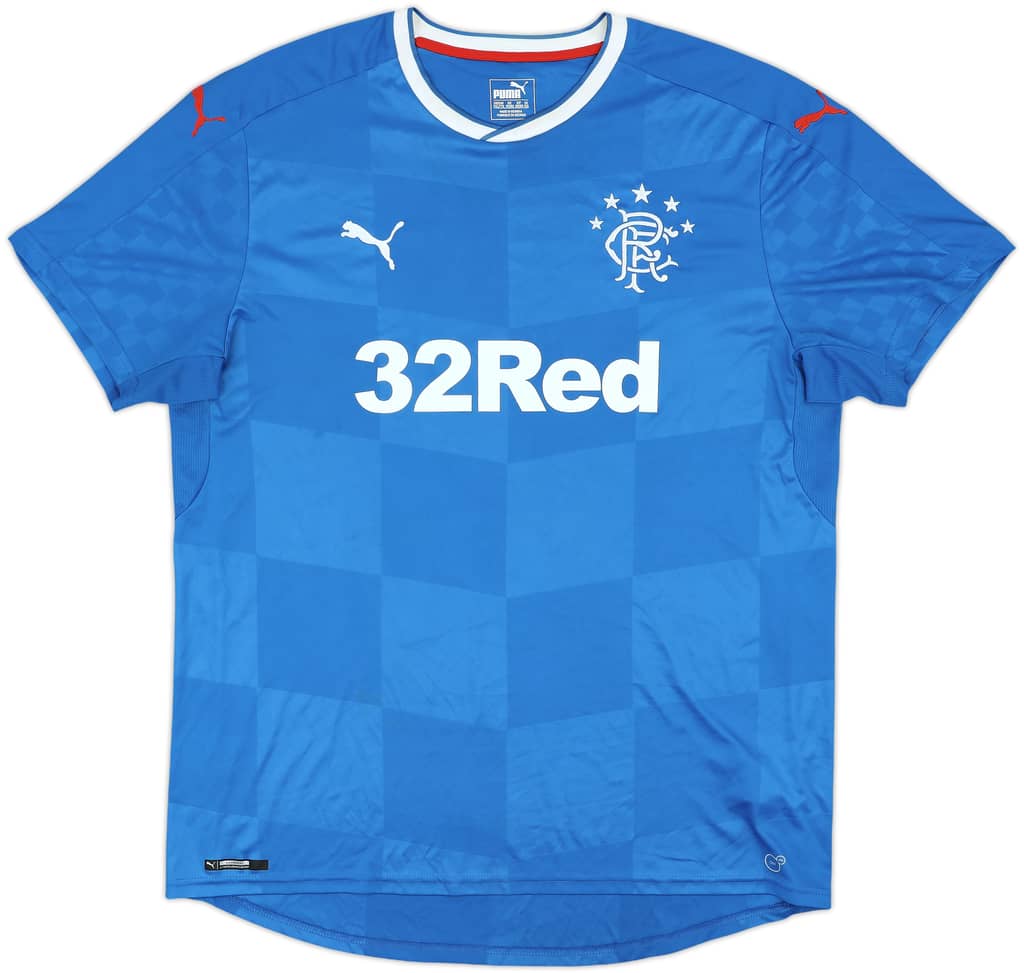 2016-18 Rangers Home Shirt - 8/10 - (XXL)