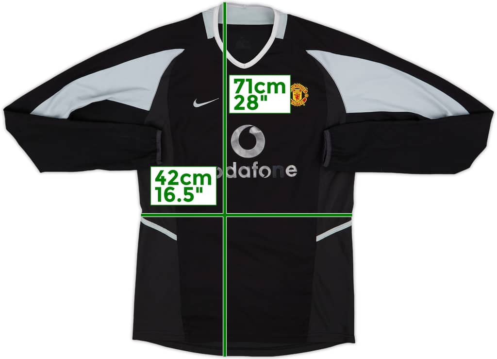 2002-04 Manchester United GK Shirt - 9/10 - (XL.Boys)